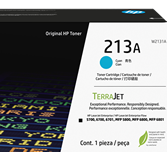 HP 213A Cyan Original LaserJet Toner Cartridge, W2131A